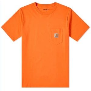 Carhartt WIP pocket Tee in Orange